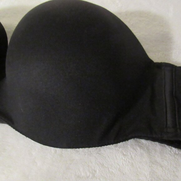 Victoria's Secret Body By Victoria Lined Strapless Black Bra 38B - Picture 2 of 6